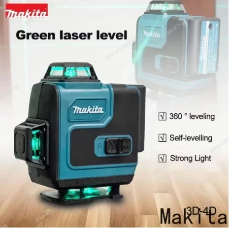

Makita NEW 16 Lines Laser Level High-Precision Green Line Self Leveling Portable 360 Green Beam Horizontal Vertical Laser Level