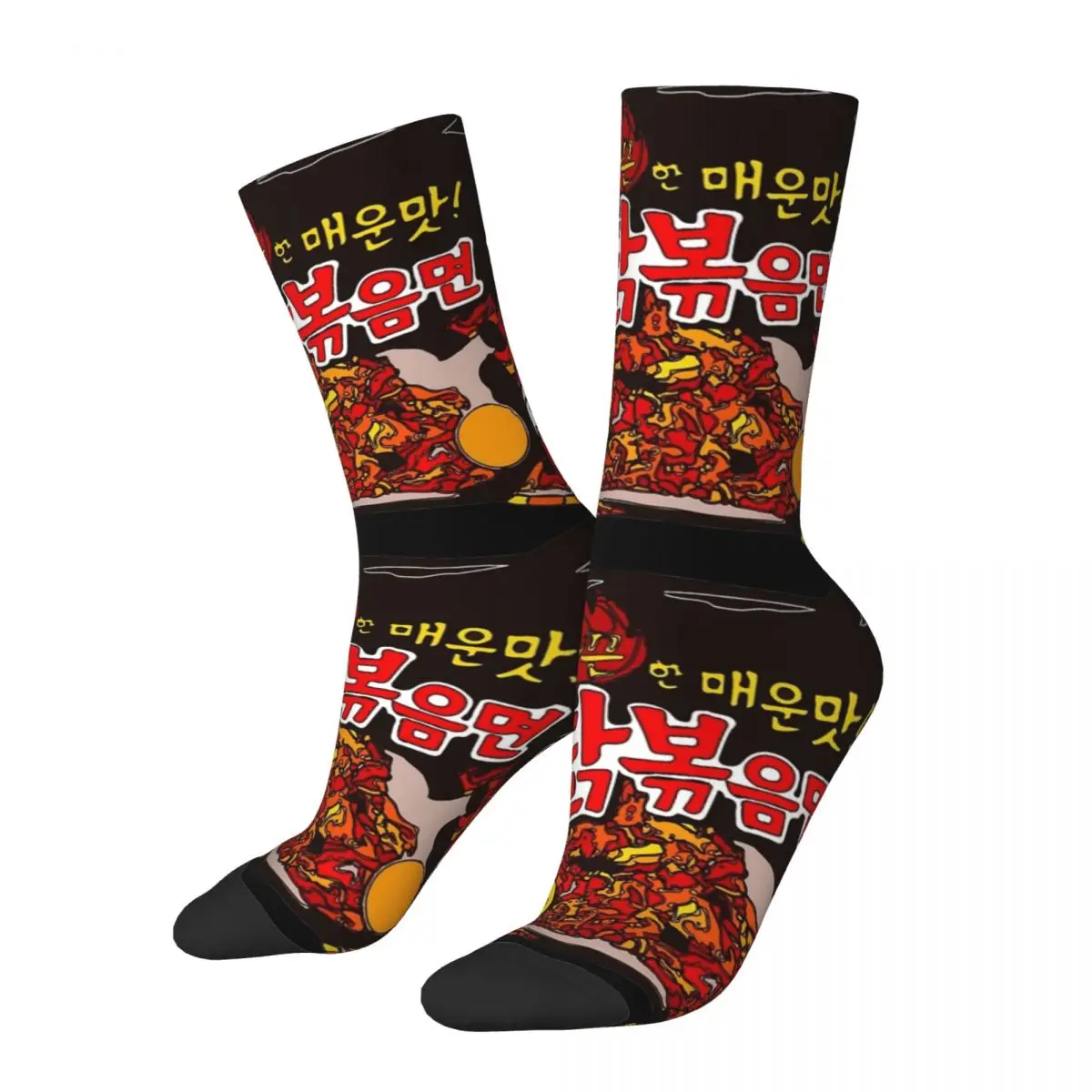 Samyang Original Spicy Ramyun Socks Casual Stockings Spring Non-Slip Unisex Men Socks Comfortable Custom Cycling Socks