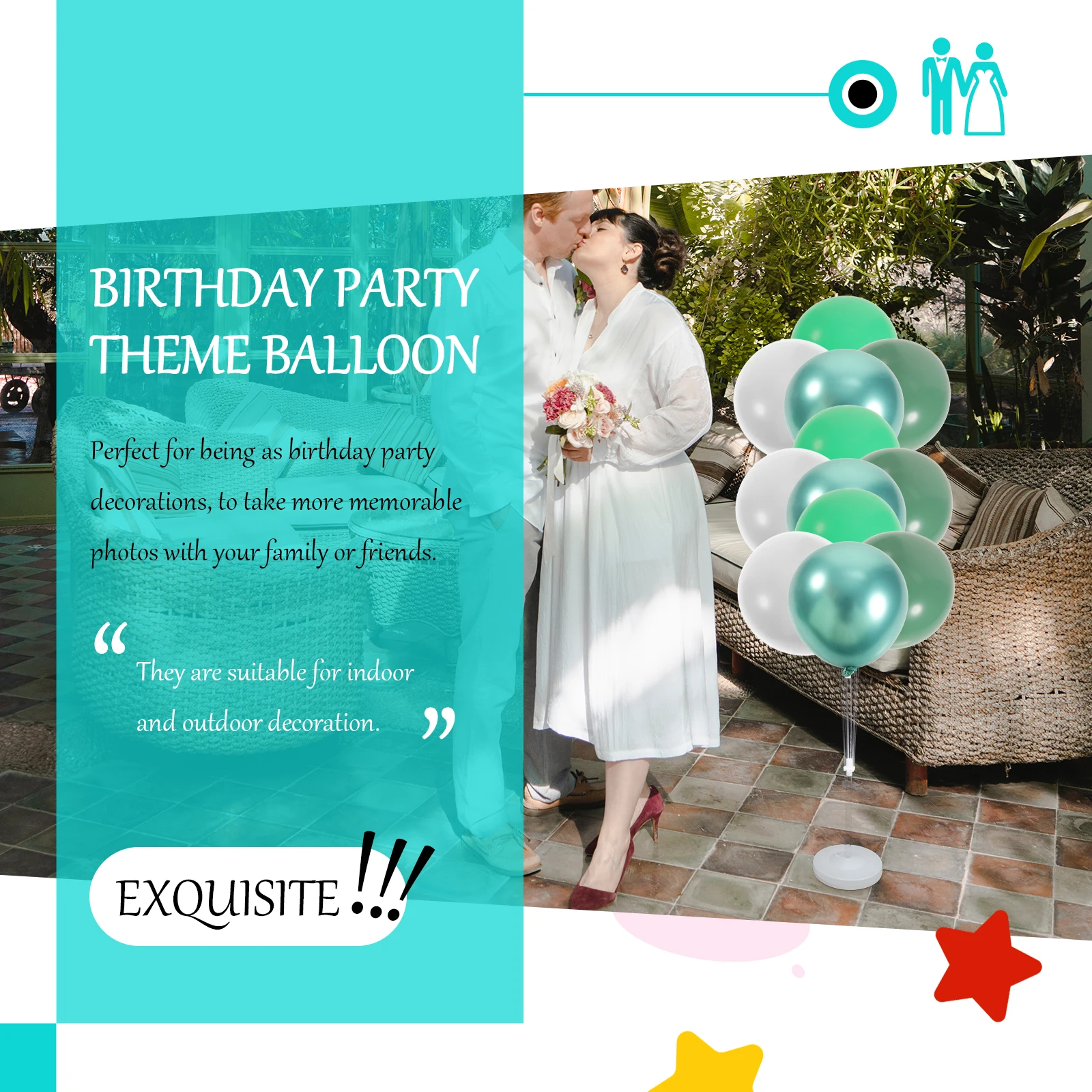 

20PCS Green Balloon Set Birthday Party Decoration Latex Avocado White Metallic Gold Balloons Supplies Wall Ceiling