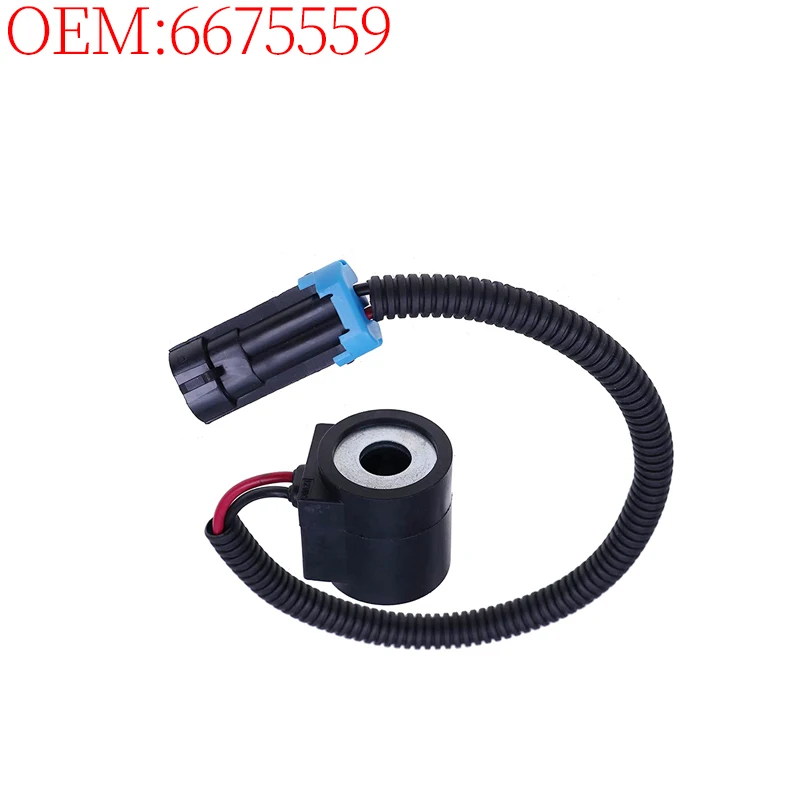 

Skid Steer Loader Accessories 6675559 Solenoid Valve Coil for Bobcat S185 S205 S220 S250 S300 S330 S510 S530 S550 The New Parts