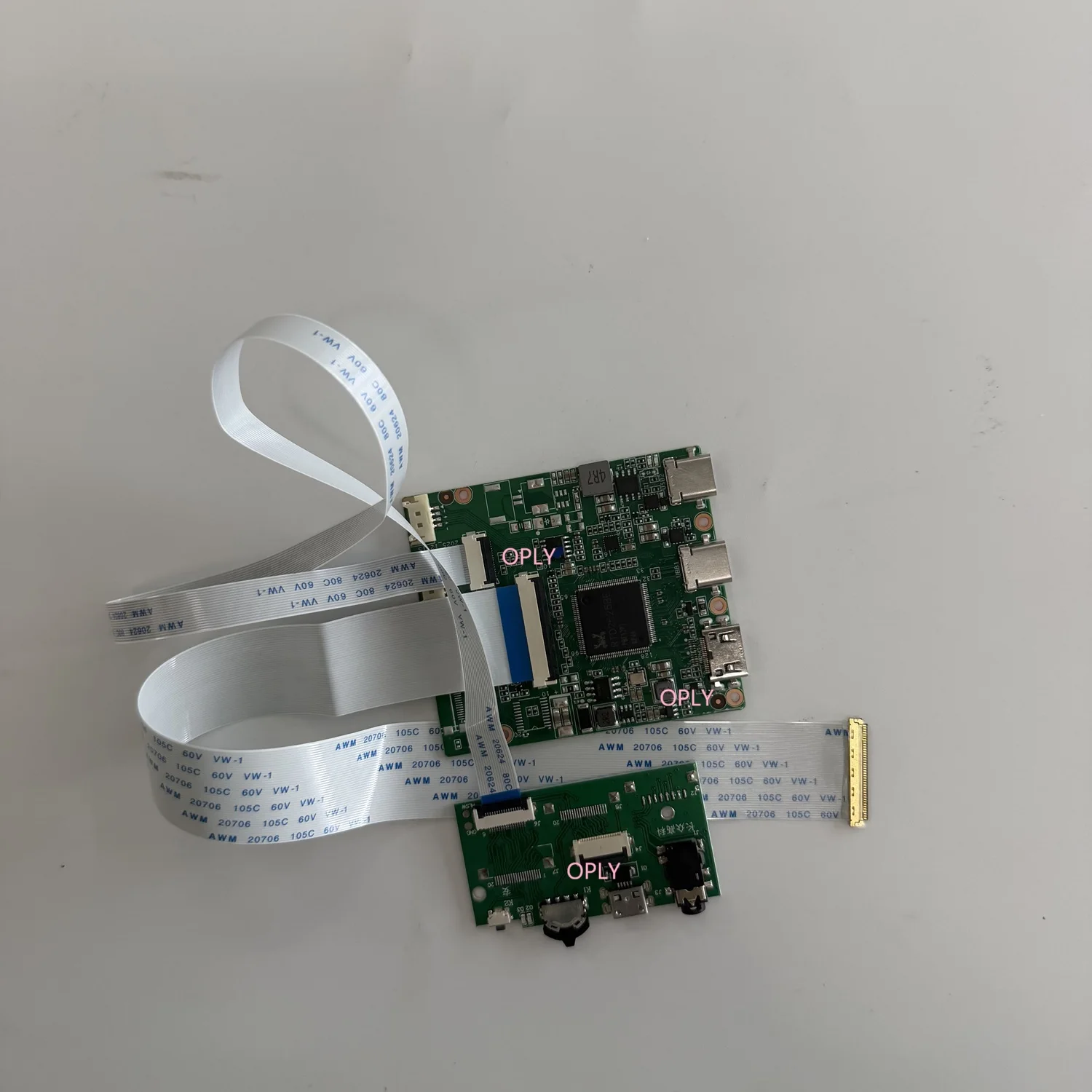Placa de controle para lp125wh2 b125xw01 1366x768 12.5 "40pin lvds tela monitor lcd led 2 TYPE-C mini hdmi-kit compatível