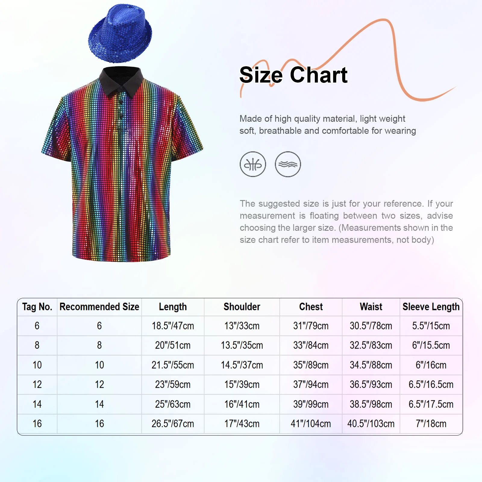 أطفال بنين بنات 70s 80s ديسكو زي الجاز الهيب هوب الرقص القمم لامعة التقزح اللوني الترتر تي شيرت وقبعة الشارع Dancewear
