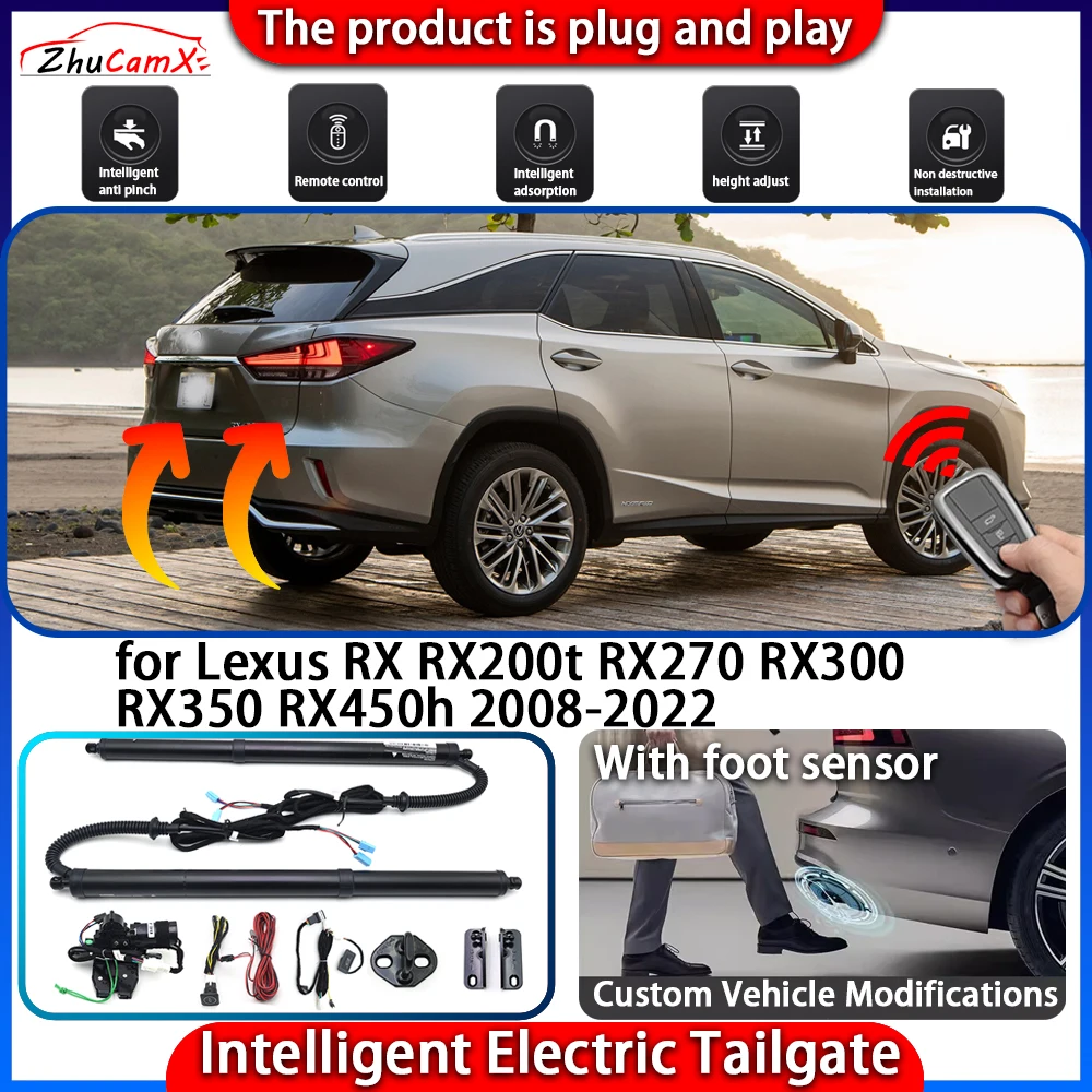 نظام الباب الخلفي الذي يعمل بالطاقة الذكية لكزس RX RX200t RX270 RX300 RX350 RX450h 2008-2022 طقم رفع صندوق السيارة الذكي الأوتوماتيكي #1