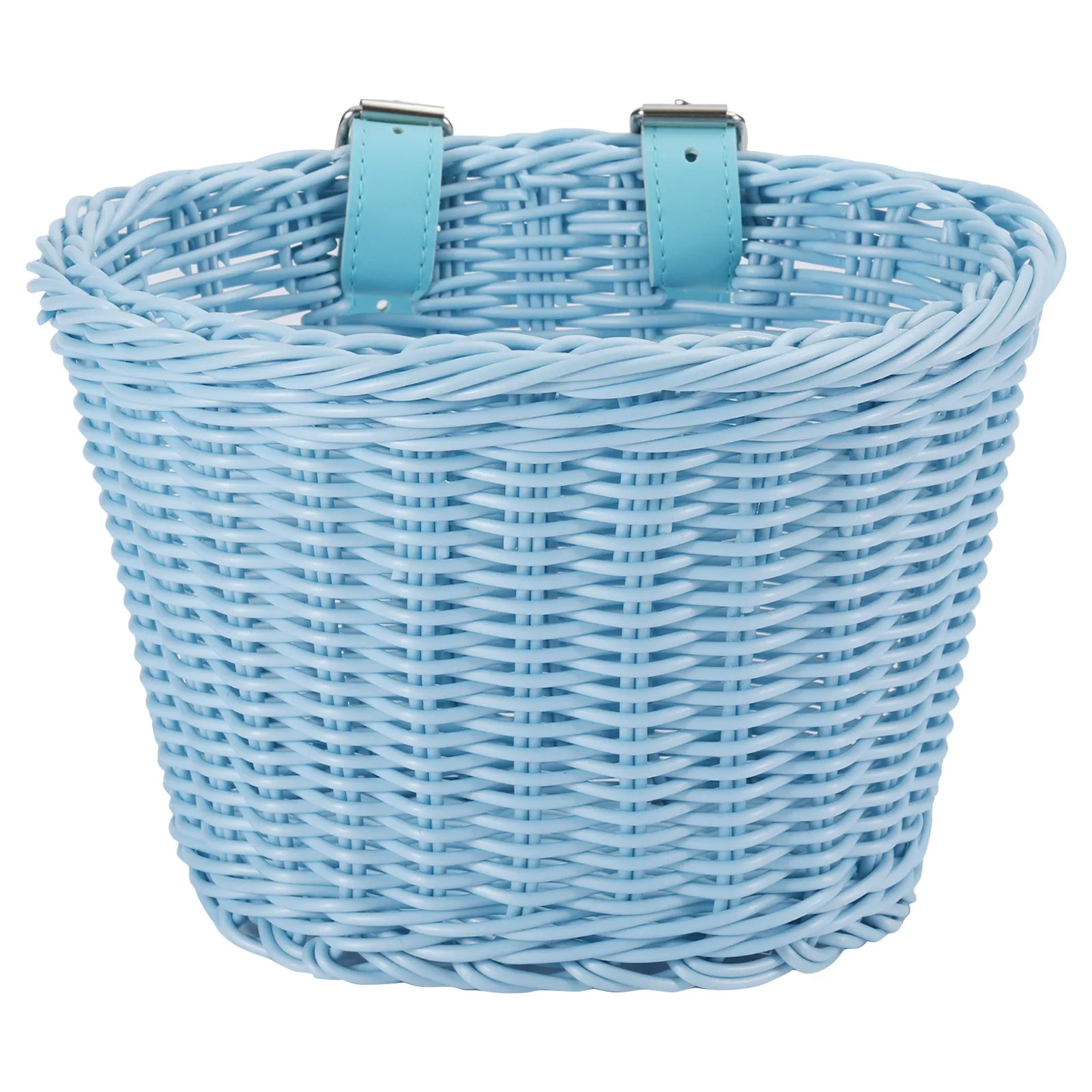 

Vintage Hand-Woven Rattan Bicycle Basket Large Capacity Bike Cargo Storage Container Bike Carrier Bag Bicycle Accessory