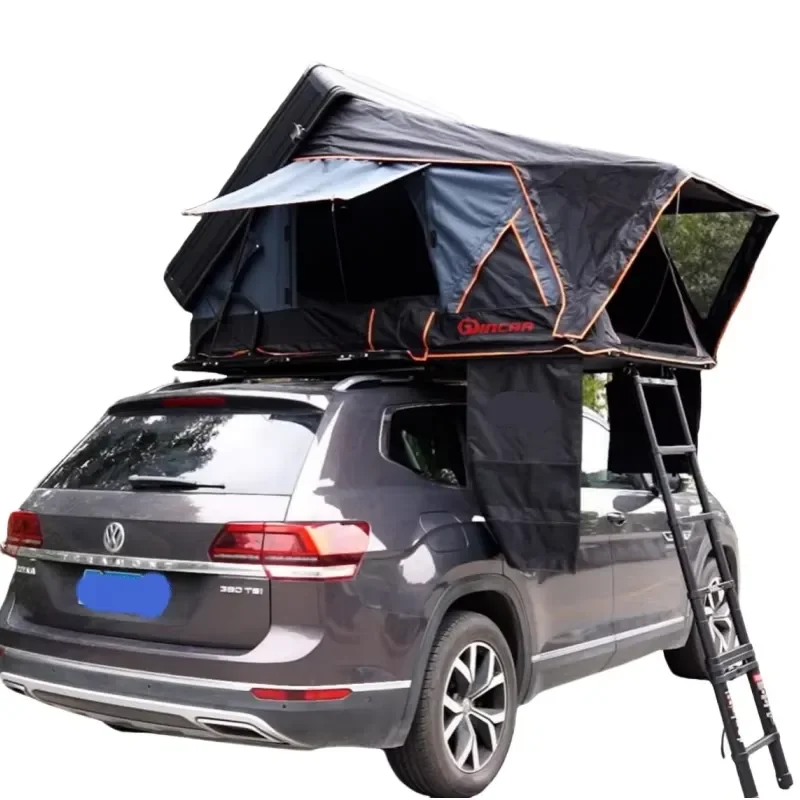 4X4 Camping Outdoor Aluminum Hardshell Hardtop Roof Top Tent for Camper Side Opening Roof Tent