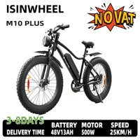 isinwheel M10plus adult electric bike 500W motor 48V13Ah battery off-road electric bike 26 inches city all-terrain electric bike