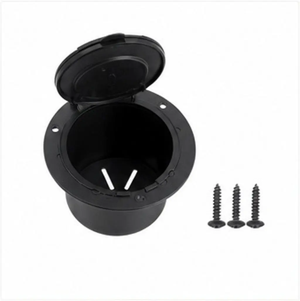 Rv Camper Trailer Halloween Christmas Power Cord Hatch Black Finish Plastic Construction Camper Accessories 1SET Cable Cover