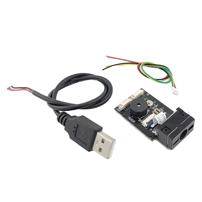 A85Q-New GM65 USB Wired Barcode Scanner 1D 2D Bar Code Reader QR Code Reader Module CMOS Buzzer For Reminding With Cable UART