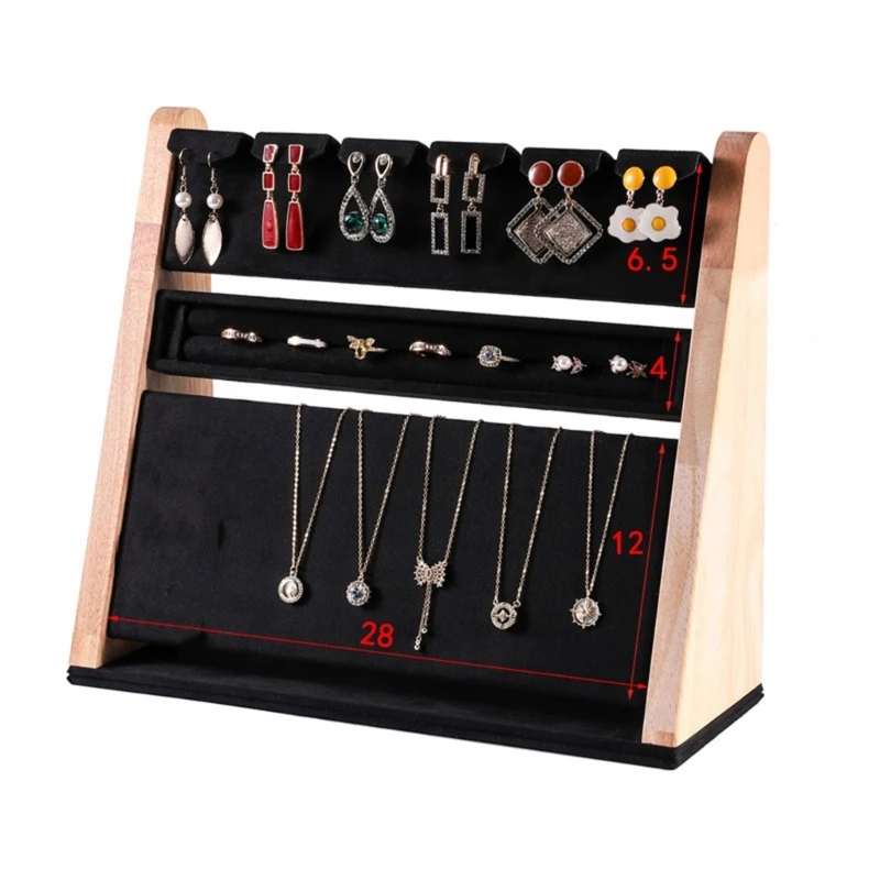 Multifuntional Jewelry Organizers Bracelet Holder Necklace Holder Stylish Storage Rack Rings Tray Present for Collectors