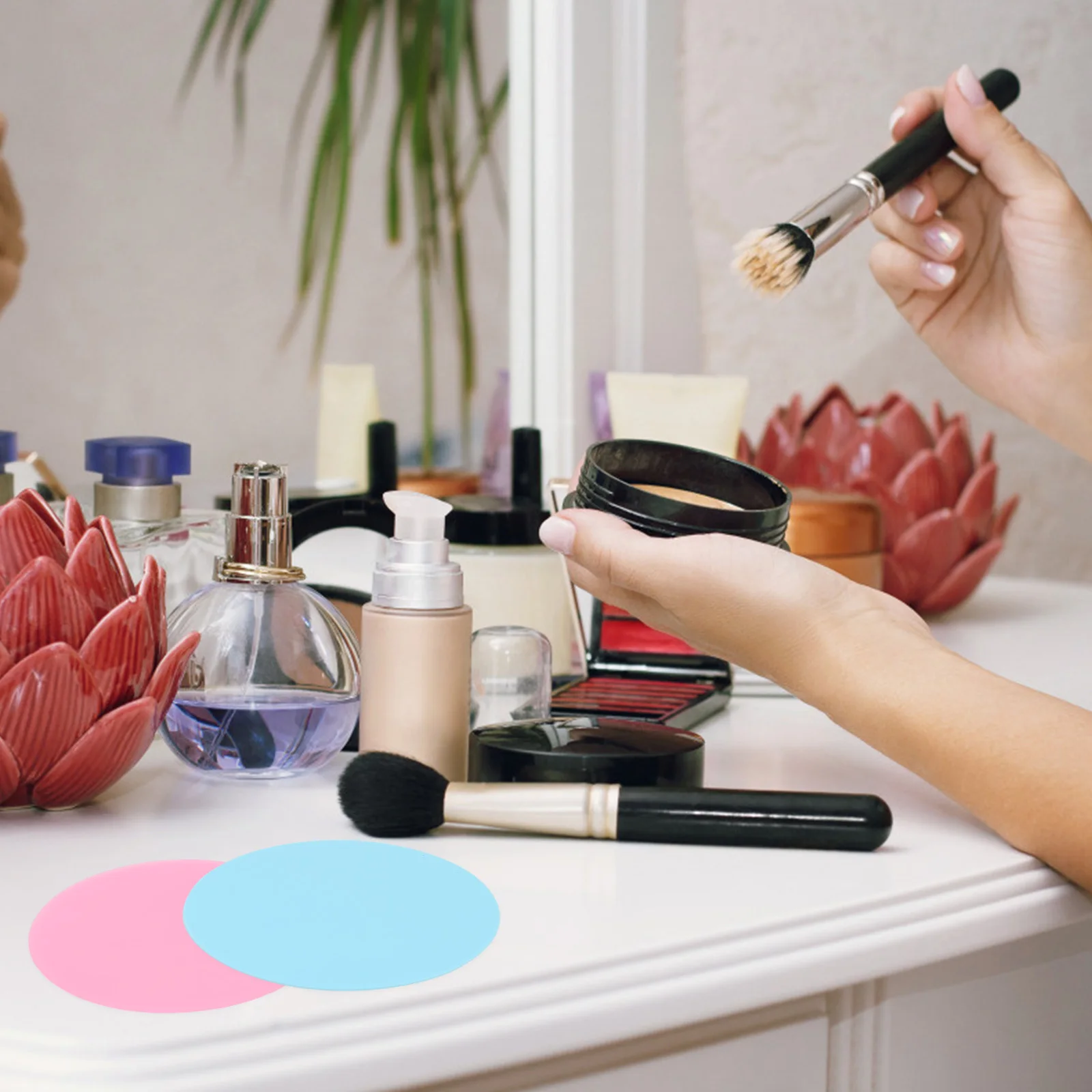 Plats de mélange de couleurs pour Nail Art, palettes de manucure en Silicone, outil professionnel de Salon de beauté, Durable, facile à nettoyer, 10 pièces