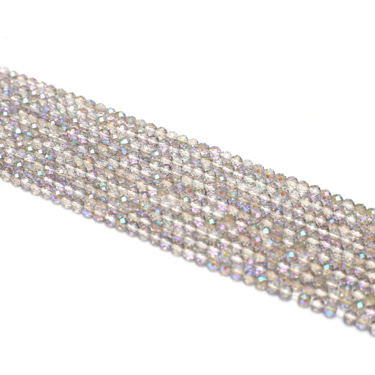 Natural Semi-Precious Stone Crystal Quartz Loose Beads Plating Color Spinel 4mm for Jewelry Making DIY Bracelet Necklace 38cm