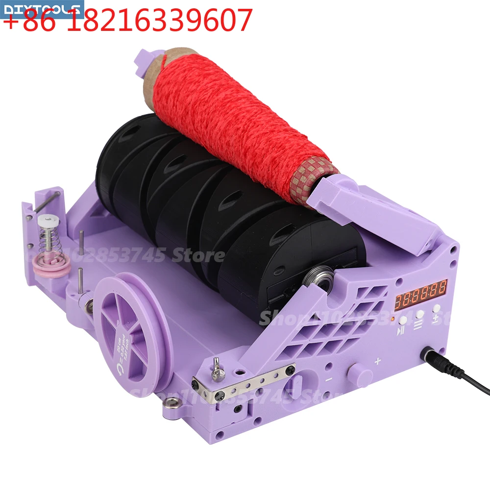 Electric Yarn Ball Winder Automatic Compute Length Weight Winding Machine Knitting Crochet Supplies Thread Accessories Crochetin
