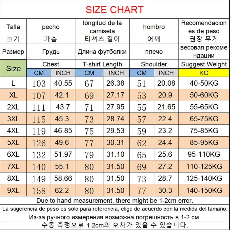 プラスサイズの Tシャツ男性カジュアル 40-150 キロ L-9XL Tシャツラウンドネック半袖シャツオーバーサイズ半袖夏のトップ男性服