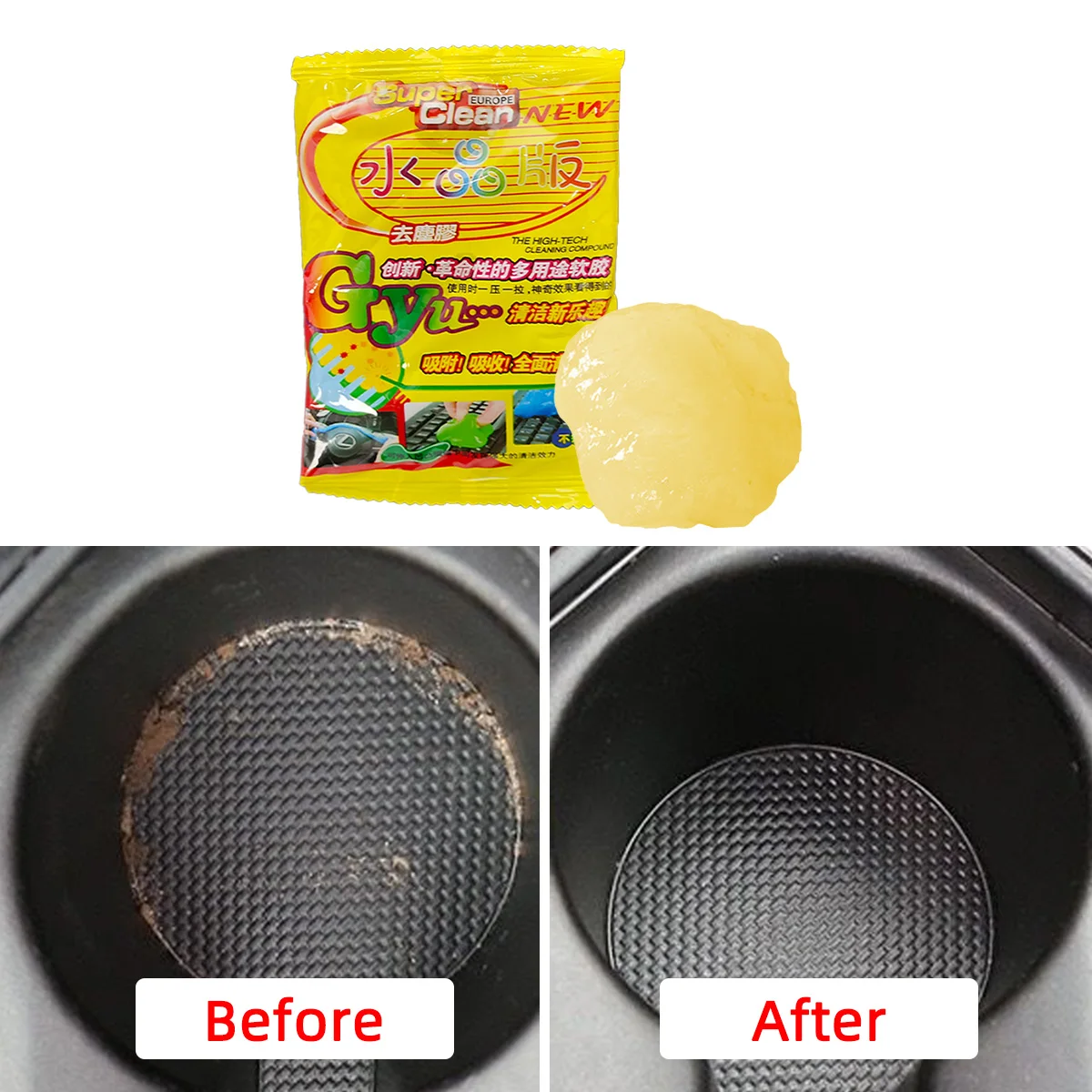 Car cleaning gel magic cleaning gel car interior dust reusable general gel car air outlet cleaning ooze image 6