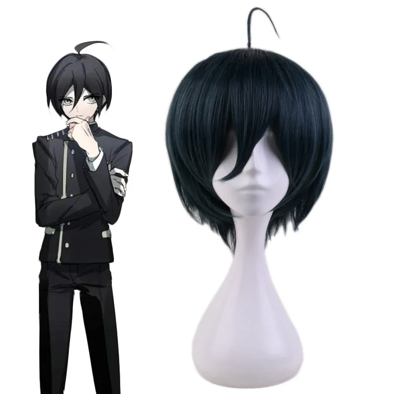 

Новое поступление, аниме Danganronpa V3 Shuichi Saihara, короткий парик для косплея, бесплатная шапочка для парика, Хэллоуин, Рождественская вечеринка, реквизит для ролевых игр