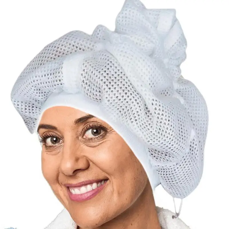 Net Plopping Cap For Drying Curly Hair Soulta Net Plopping Cap For Drying Curly Hair With Drawstring Net Plopping Cap