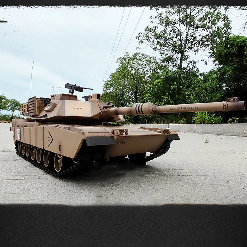 

Ku Bing Ke Simulation Us M1a2 Abrams Инфракрасный боевой военный танк 2,4 г Полномасштабный танк с дистанционным управлением Военная модель игрушки