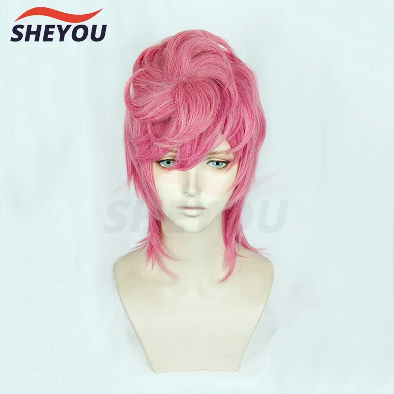 Anime JOJO Bizarre Adventure Golden Wind Trish A Cosplay Wig Heat Resistant Hair Cosplay Costume Wigs Wig Cap