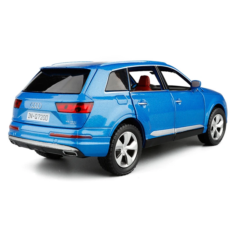 1:32 Audi Q7 High Simulation City SUV Model Car Alloy Diecast Metal Pull Back Cars Toy Educational Collection For Kids Gifts