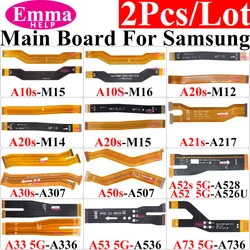 2Pcs Mainboard Flex Cable For Samsung A10s A20s A21s A30s A50s A33 A53 A73  Motherboard Dock Connector Main Board Compatible