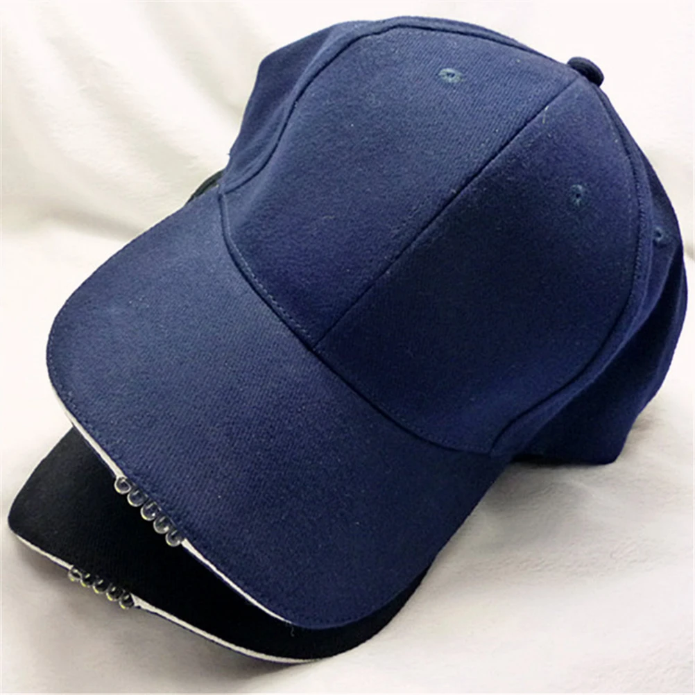 

5 Pcs LED Cap With Long Lasting Light Baseball Hat For Hands Free Illumination Jogging Camping