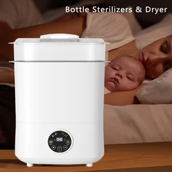 Baby Feeding Bottle Warmer & Sterilizers & Dryer Heater Electric Steam Bottle Sanitizer Large Bottle Steamer with Touch Screen