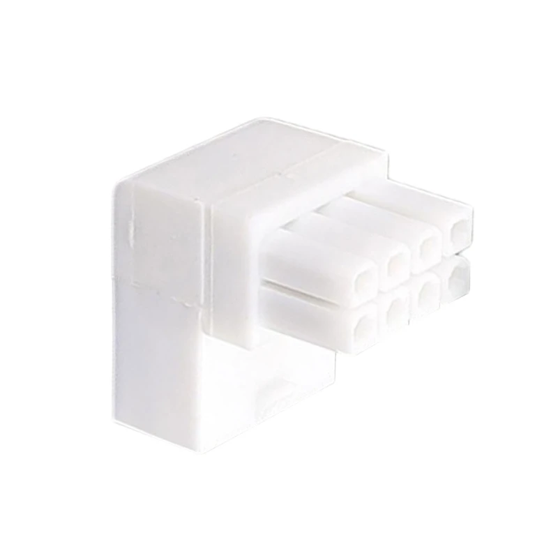 8Pin Female to 8Pin Male 8 Pin to 8 Pin 90 Degree Angled Turning Connectors Power Adapters Head for Desktops Graphics