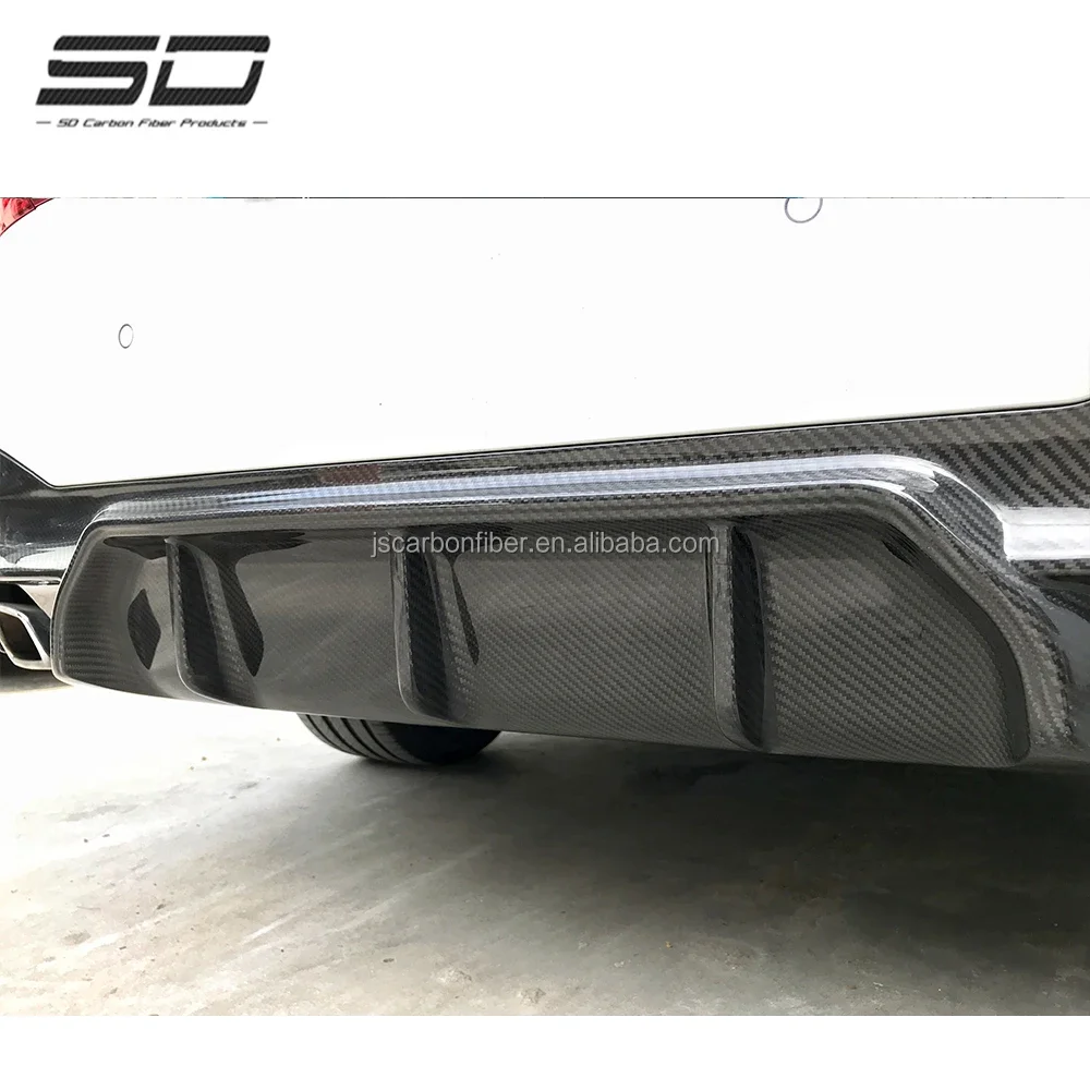 For 5 series G30 G38 Dry Carbon Fiber Body Kit M5 style Rear Diffuser Rear Lip For B  5 series G30 G38 2017