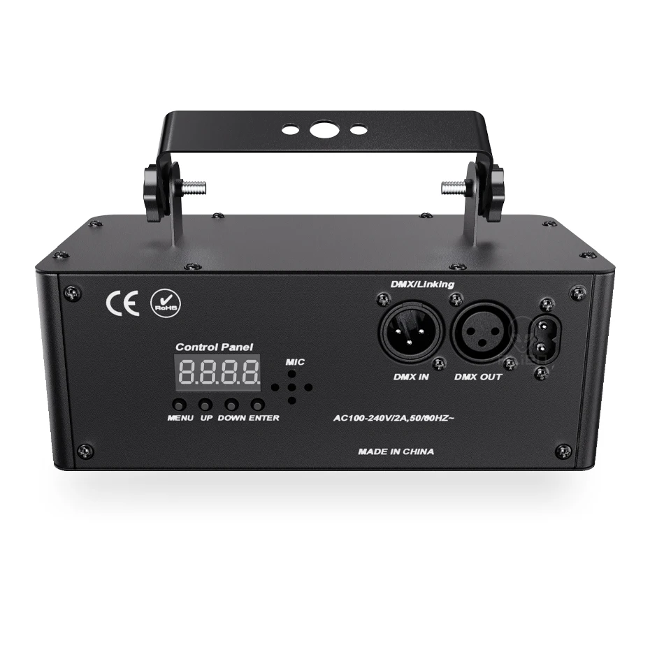 21 حفرة RGB حفلة DJ ديسكو شعاع أنماط المرحلة كشاف ضوئي بالليزر RGB UV LED ستروب الصوت حفلة عطلة الزفاف مصباح