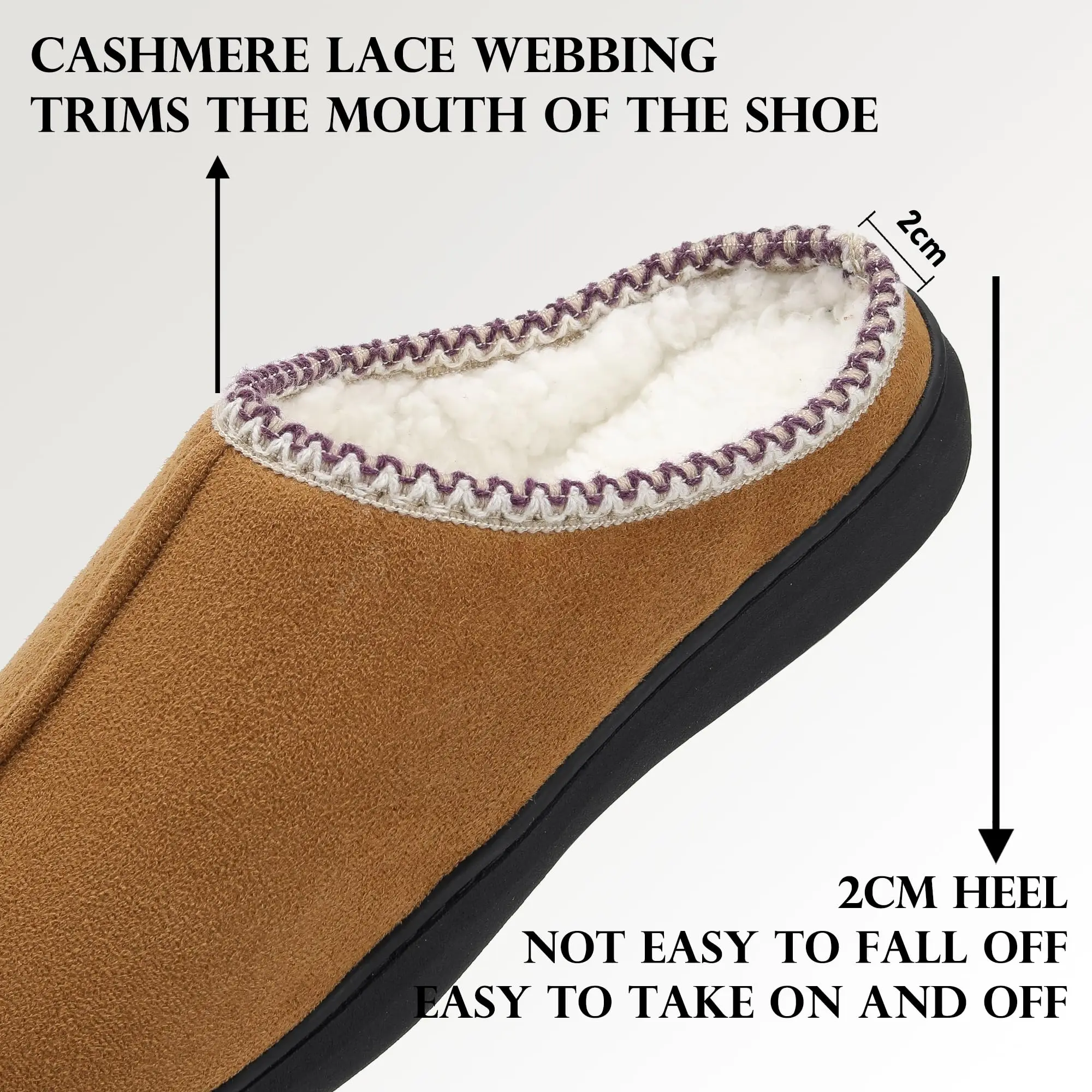 Pallene Soft Flat Slippers For Men Lightweight Anti-Slips Indoor Home Shoes With Buckle Memory Foam Bedroom Slippers Male Slides