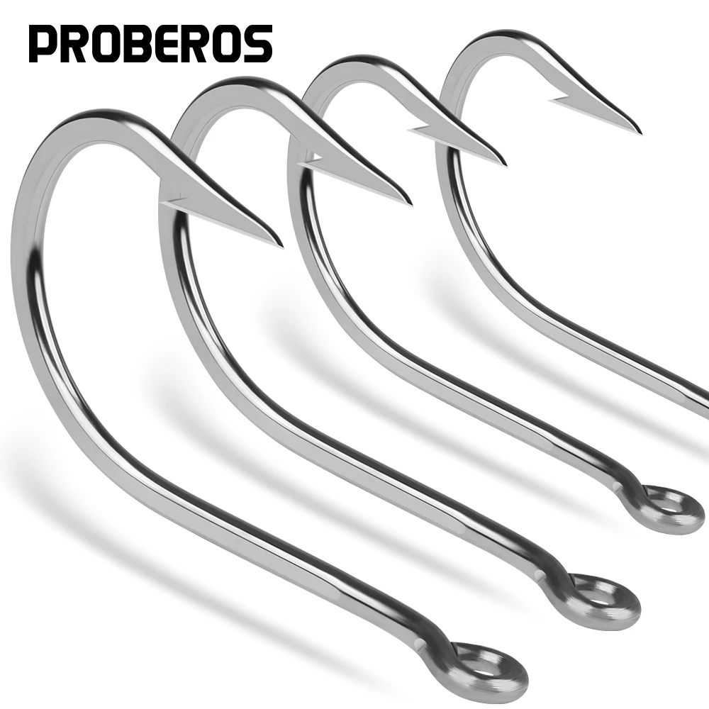 

PROBEROS deep-sea boat fishing stainless steel hooks with barbs, tuna hooks, and iron plate hooks resistant to seawater corrosio