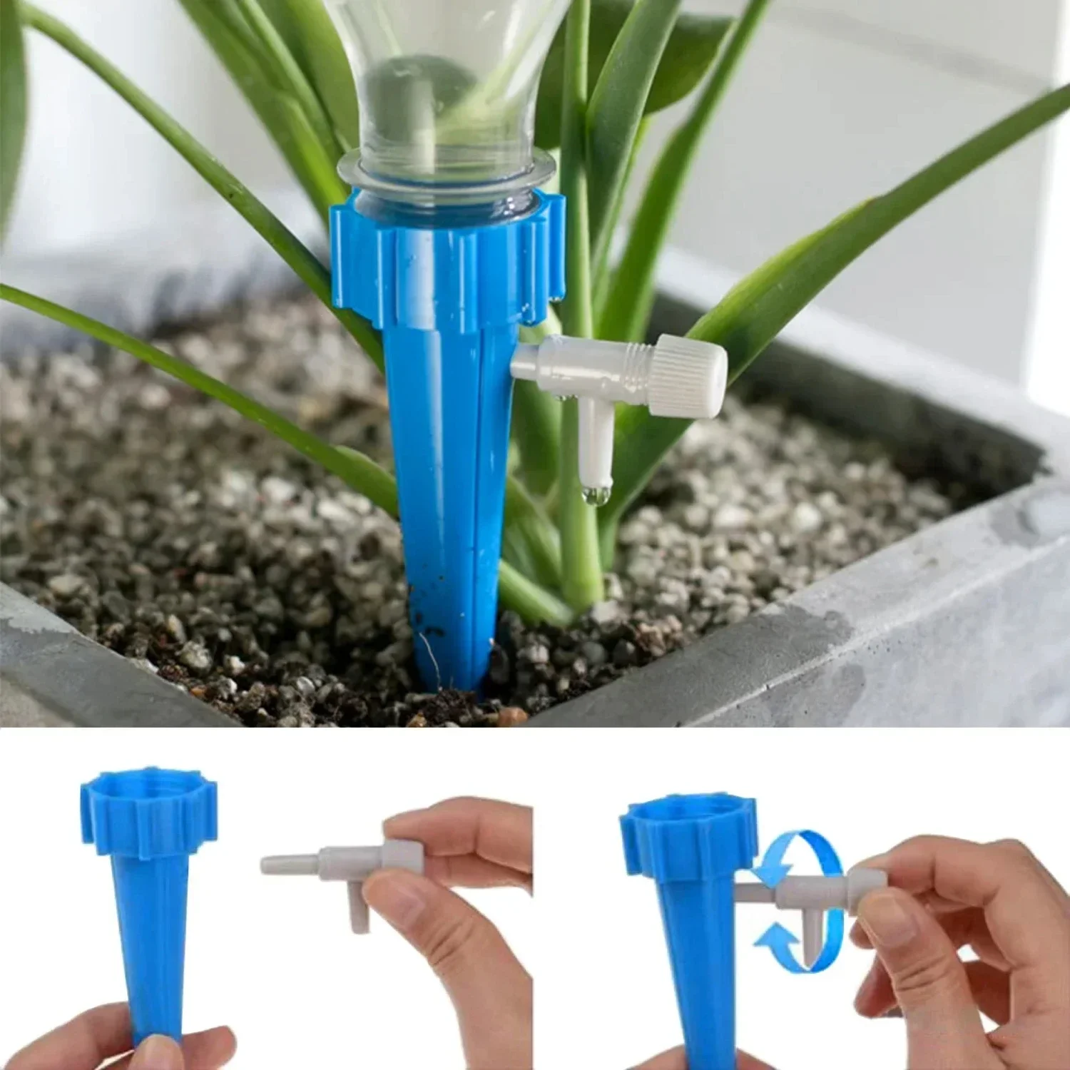 Self-watering drip irrigation system kits for greenhouse plants - Efficient and convenient automatic adjustable with controlled