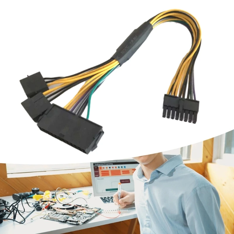 

Кабель компьютерного адаптера ATX24 и 2x4pin до 16PIN Адаптер Кабель 30 см/11,81 дюйма H8WD