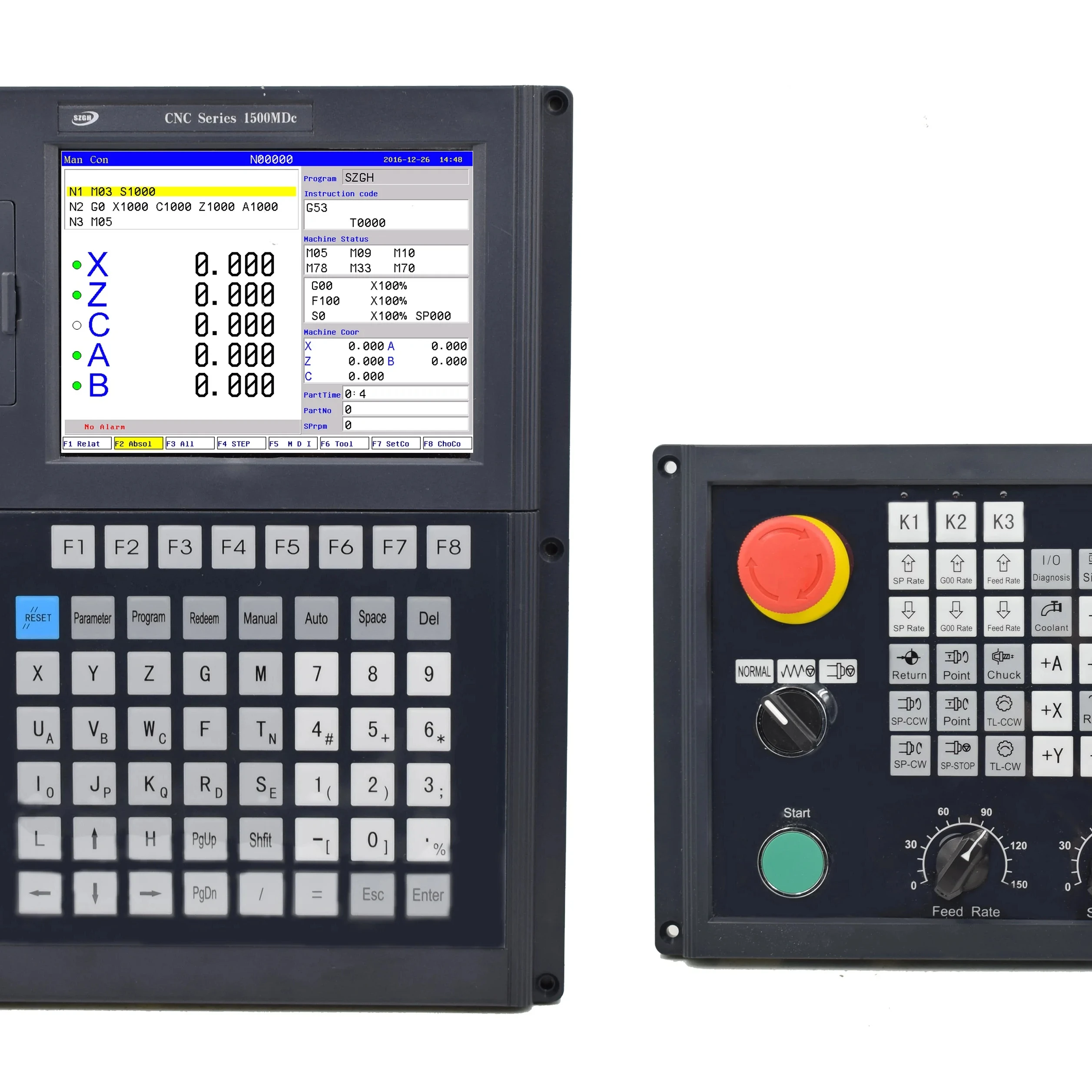 

SZGH Vertical 3 Axis Controller Cnc Lathe Controller Unit Support ATC Ethercat PLC Cnc Control System 4 Axis Lathes Machine