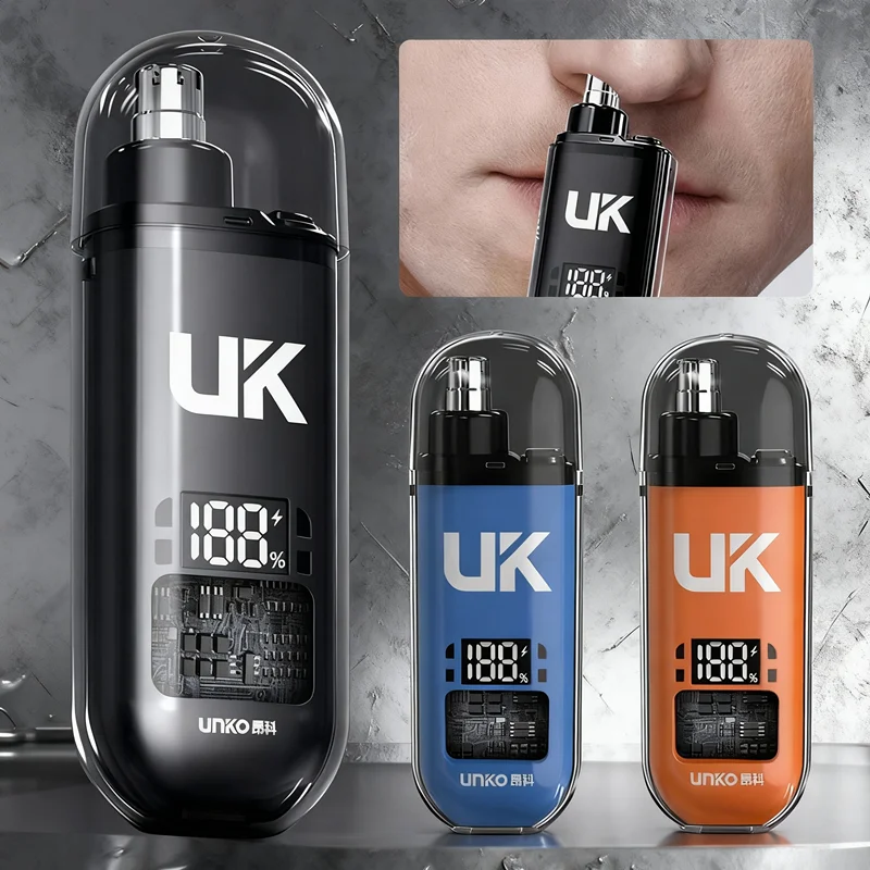 

Nose Hair Trimmer Cut NEW Portable Electric Nose Hair Without Harming Nasal Cavity Digital Display Nose Hair Trimmer Artefact