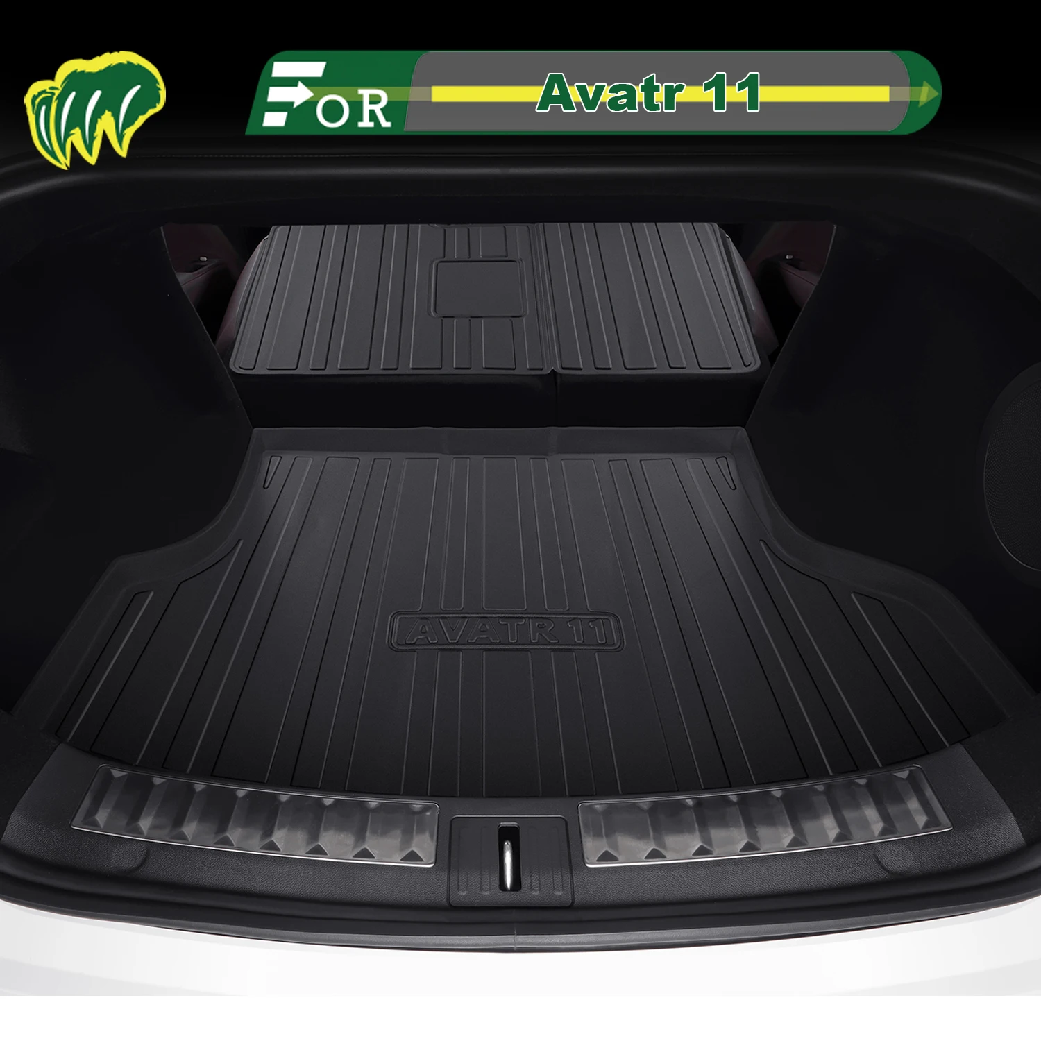 

Для Avatr 11 2022-2025 TPE индивидуальный коврик для багажника автомобиля всесезонный коврик для багажника 3D-образная подкладка для багажника защитный коврик для спинки стула