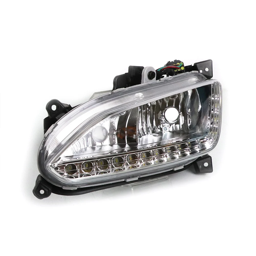 Car LED DRL Daytime Running Light Front Fog Lamp Left/Right side For Hyundai Santa Fe IX45 2013 2014 2015