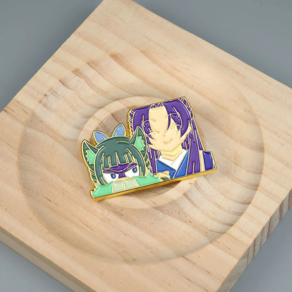 อะนิเมะ Apothecary Diaries Kawayi Ren Shi Mao Mao คอสเพลย์เครื่องแต่งกาย Badge Pin อุปกรณ์เสริมกระเป๋าเป้สะพายหลังจี้โลหะ Prop เข็มกลัด