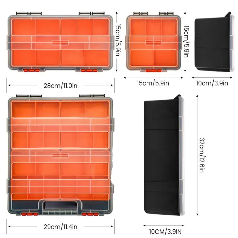 Hardware Storage Toolbox Multifunctional, Large Capacity, Thickened, Durable, Classifiable Storage Toolbox