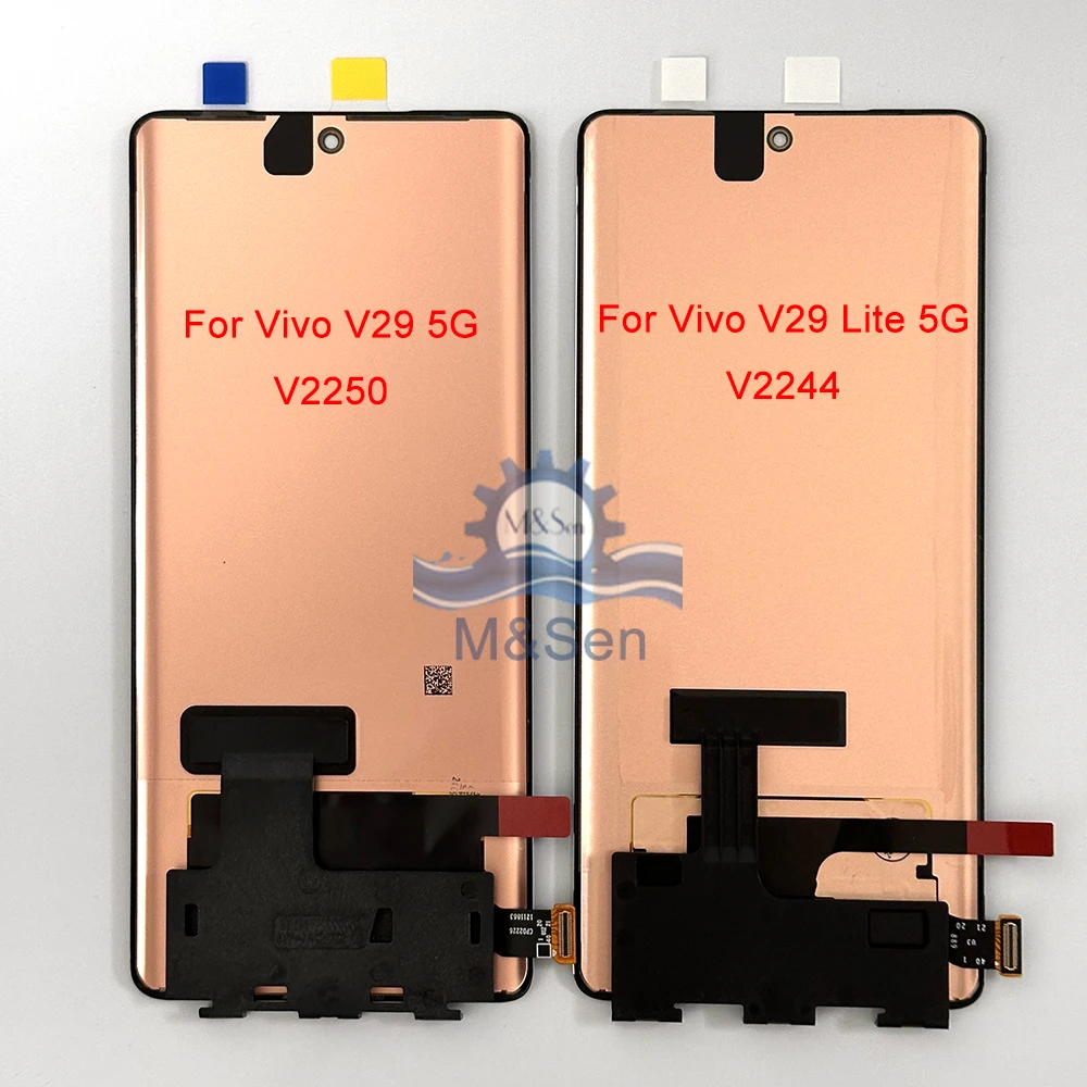 Oryginalny ekran AMOLED do Vivo V29 5G V2250 V29 Pro V2251 V29e V29 Lite LCD do Vivo V30 V2318 V30E V2339 V30 Pro Frame