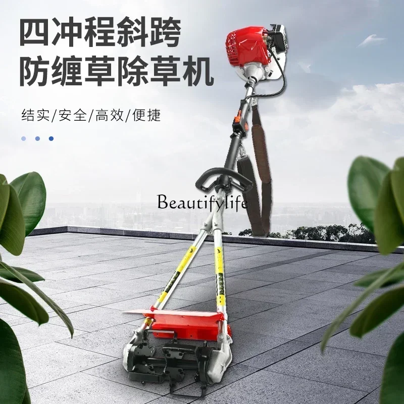 

yj22Double pole anti-entanglement lawn mower, high horsepower hoe, cutting and mowing lawn for agricultural use