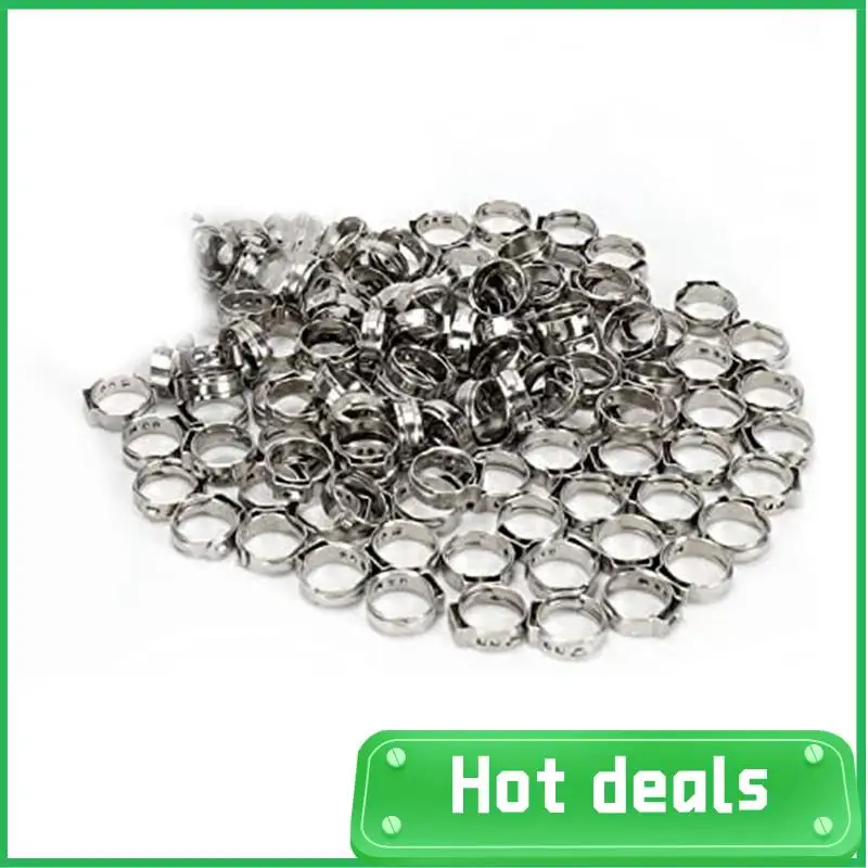 

AC62-120 шт. 1/2 дюйма PEX Cinch Зажимное кольцо Cinch Обжимное кольцо Cinch Зажим для шланга с одним ухом для фитинговых соединений PEX,