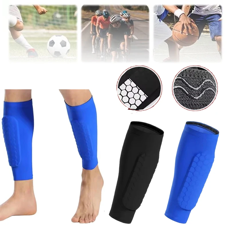 

Soccer Protection Tibia Ski With Honeycomb Pad Sports Shin Splints Calf Protection Sleeve Trail Running Leggings Football Socks