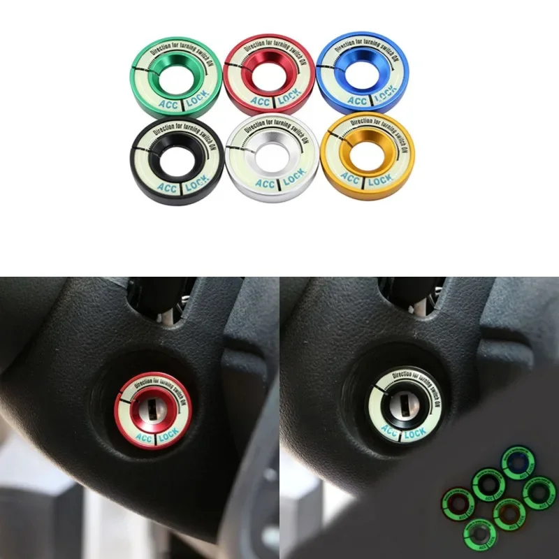 Car Ignition Device Key Switch Ring Sticker Case for VW Tiguan Golf 6 7 Polo CC for Skoda Yeti Superb Octavia Fabia Rapid