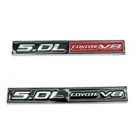 Car Styling Coyote 5.0L Coyote V8 3D Metal Car Badge Body Fender Rear Trunk Adhesive Emblem For Ford F150 Mustang Shelby FX4