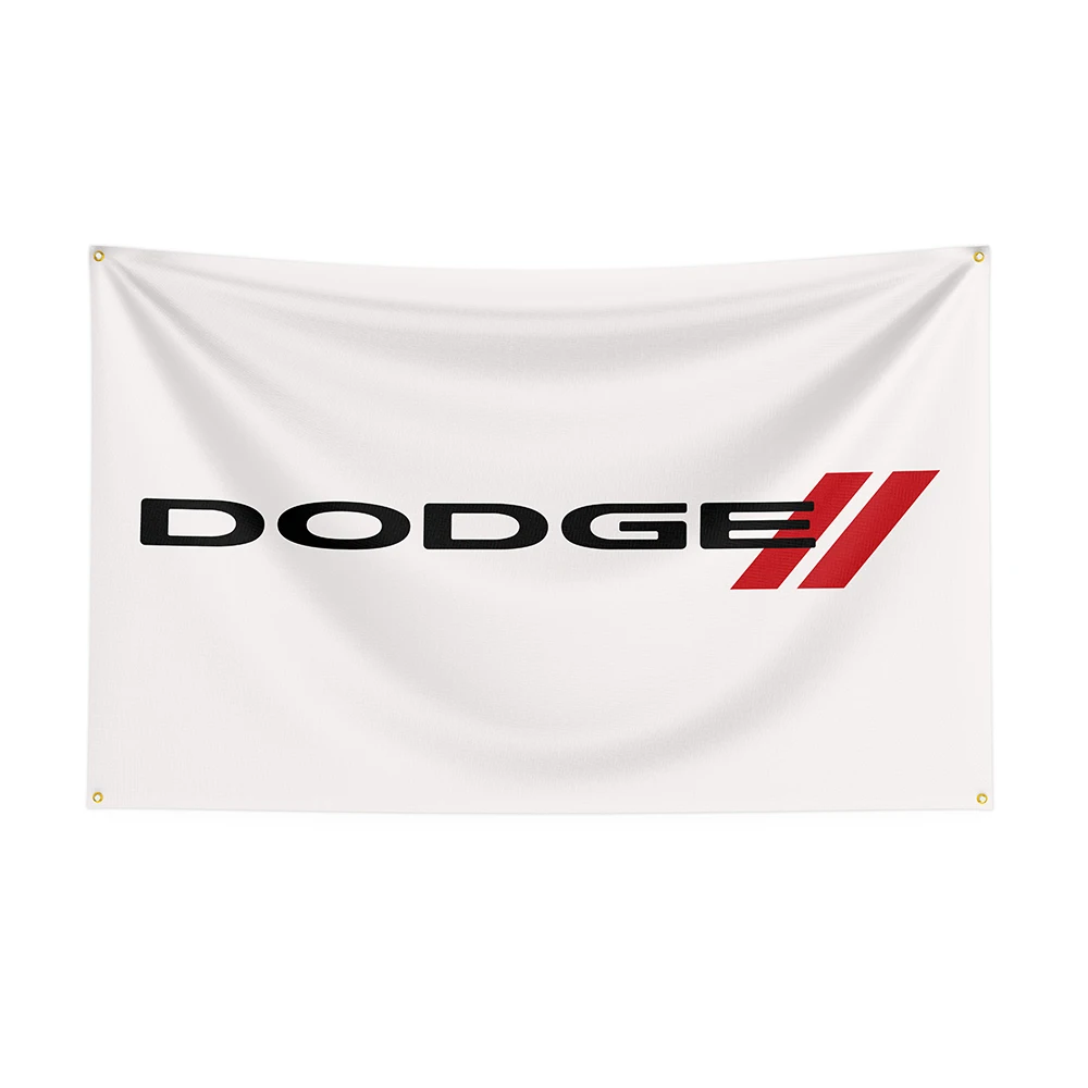 90x150cm Dodges Racing Flag Polyester Printed Racing Car Banner For Decor