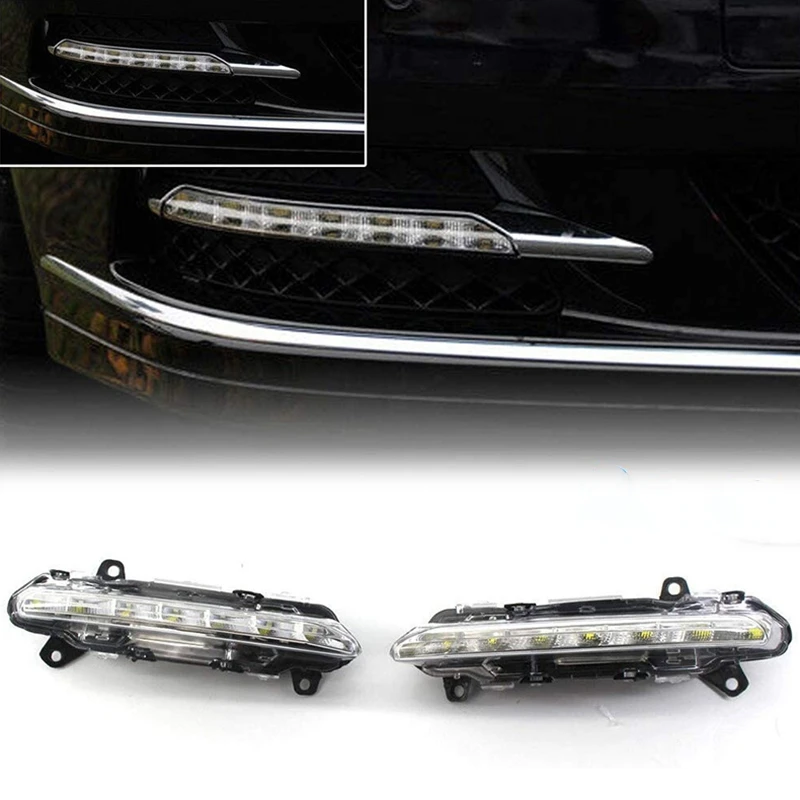 1 pasang L + R Led Drl lampu berjalan siang hari untuk Mercedes s-class 09-13 W221 S350 S500 2218201856 2218201756