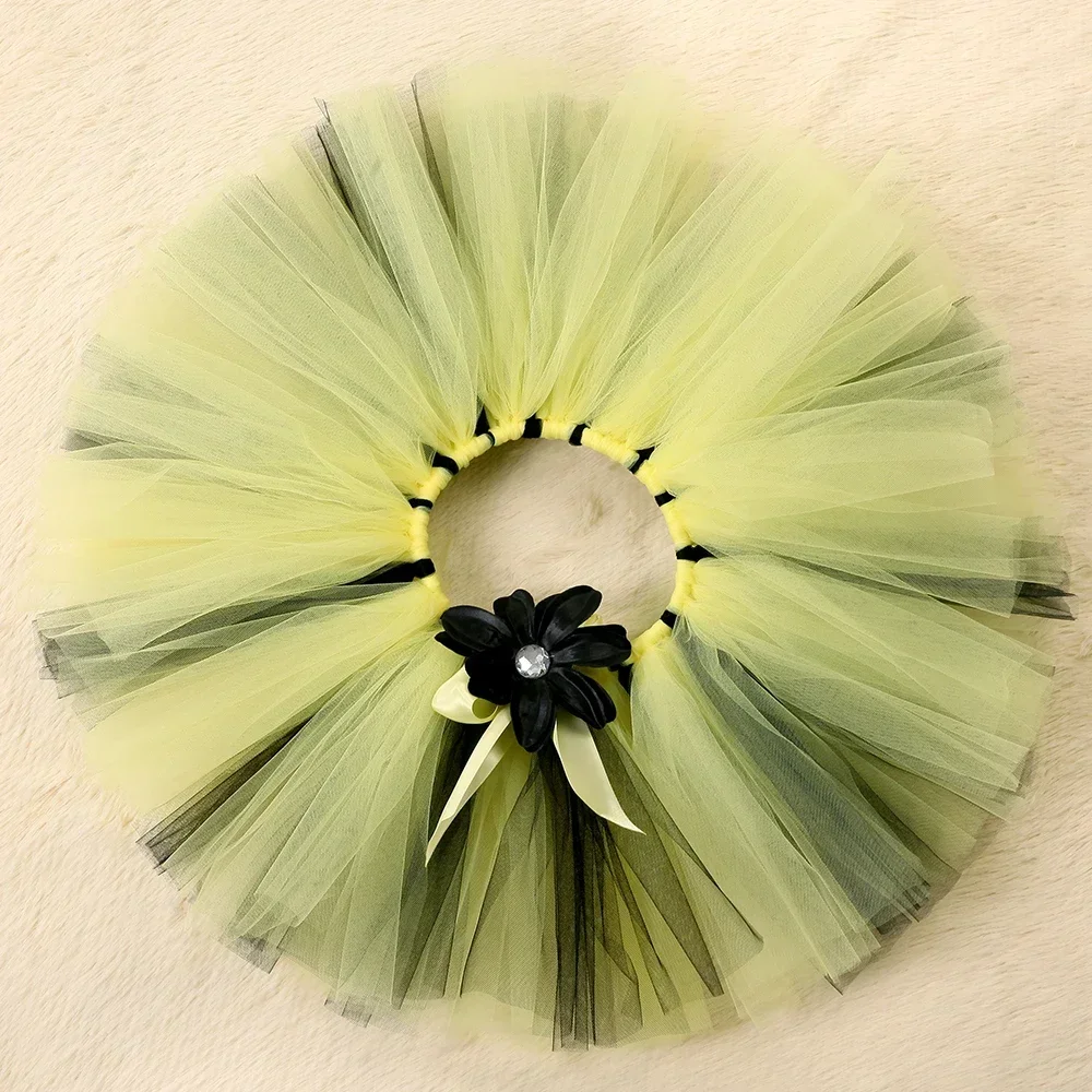 Witch Tutu Skirt Costume for Girls Halloween Party Tutus Toddler  Witches Skirt with Hat Fluffy Baby Girls Mini Tulle Skirt