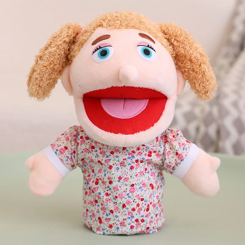 28–33 cm Kinder-Plüsch-Finger- und Handpuppe, beliebte Aktivität, für Jungen und Mädchen, Rollenspiele, Gute-Nacht-Geschichte, Requisiten, Familie, Rollenspiel, Spielzeugpuppe