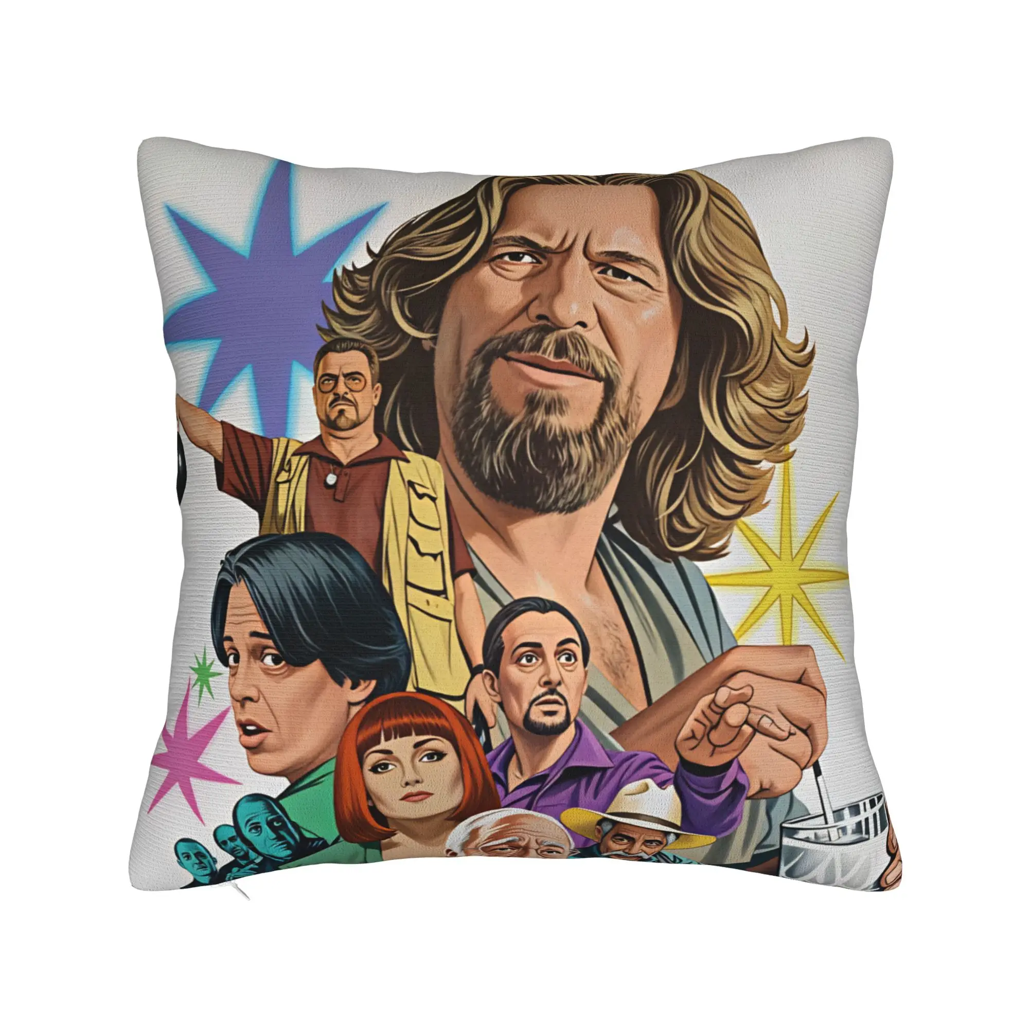 The Dude Big Lebowski (21) Pillow Case  Print Pillow Cover Retro Trendy Cushion Cover For Living Room Bed Chair